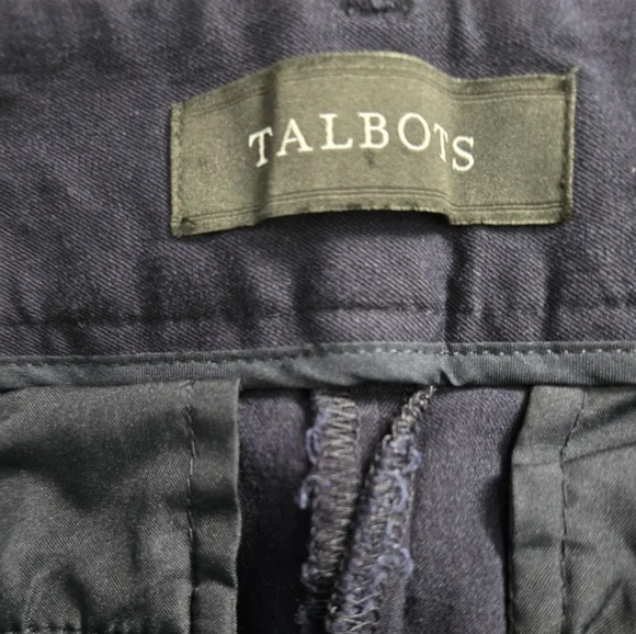 Talbots Newport Pant Blue Women's Wide Leg Pants - Picture 4 of 9